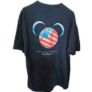Vintage Disney World American Original Baseball Mickey Mouse T Shirt Sz XL 4th